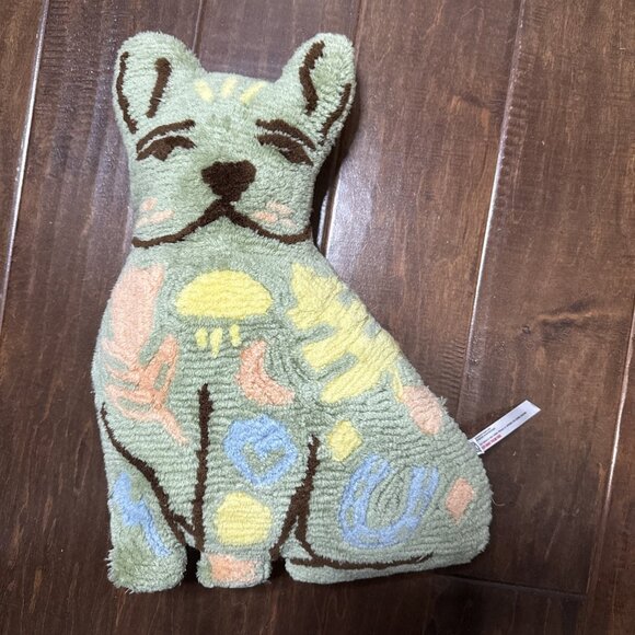 Urban Outfitters Frenchie Tufted Throw Pillow Cushion - Picture 1 of 4